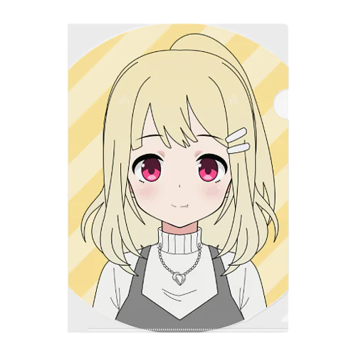 可愛い女の子 Clear File Folder