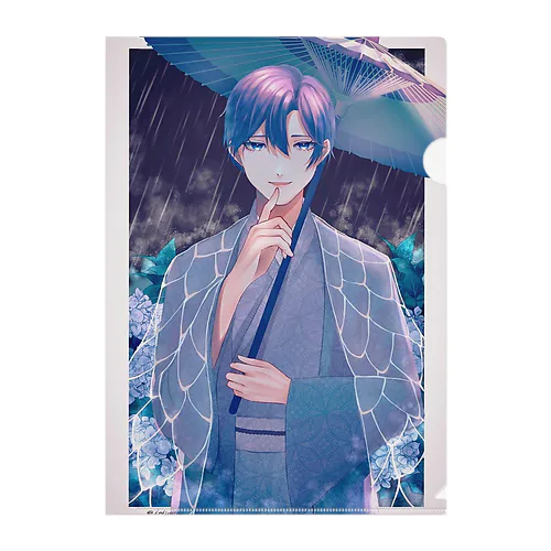 紫陽花の逢引 Clear File Folder