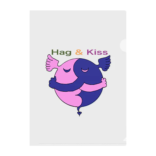 Hag & kiss(ハグ＆キス) Clear File Folder