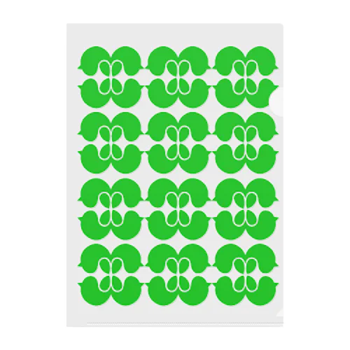 癒しの緑 Clear File Folder