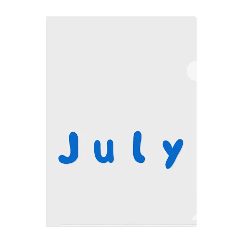 ●Ｊｕｌｙ●７月● クリアファイル