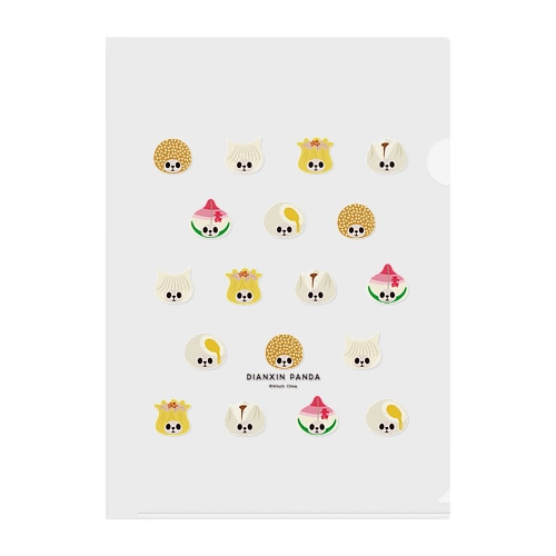 カブリモノ点心パンダ Clear File Folder