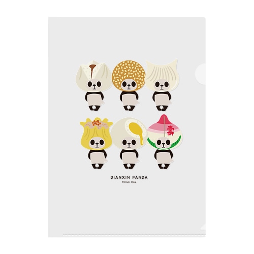 カブリモノ点心パンダ Clear File Folder