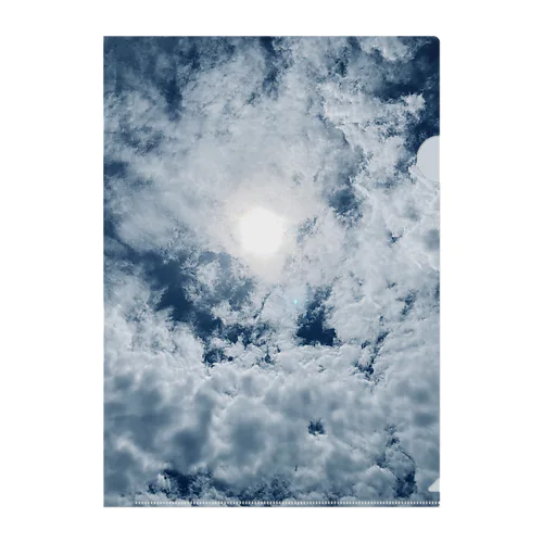 Blue Moon Sky Clear File Folder