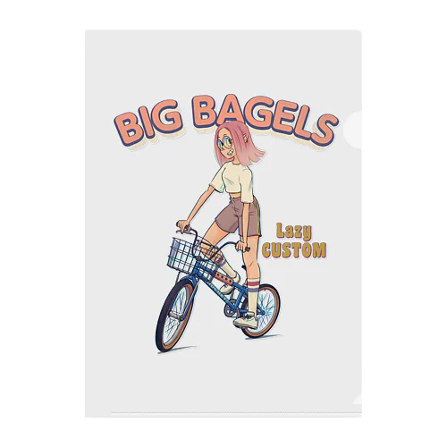 "big bagels" クリアファイル