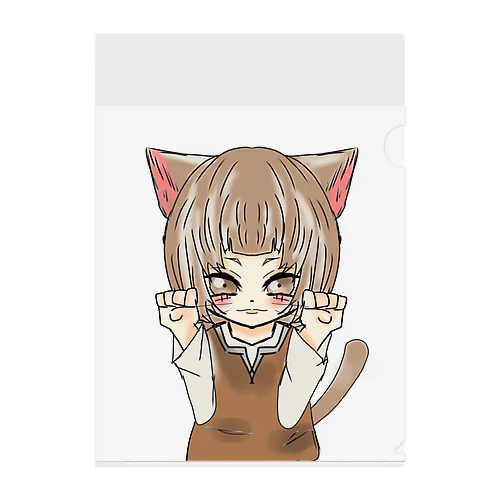 みるくてぃーニャン Clear File Folder