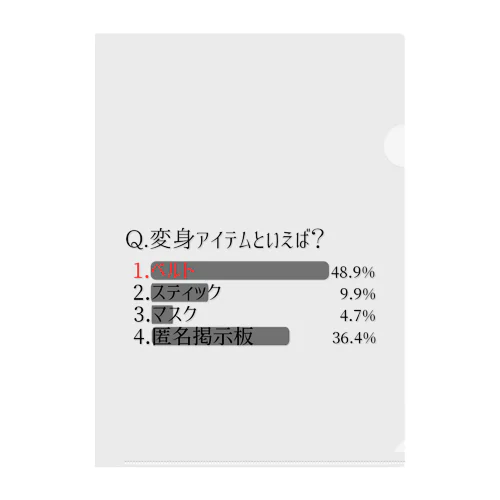 Q&A(6月)「ベルト」 Clear File Folder