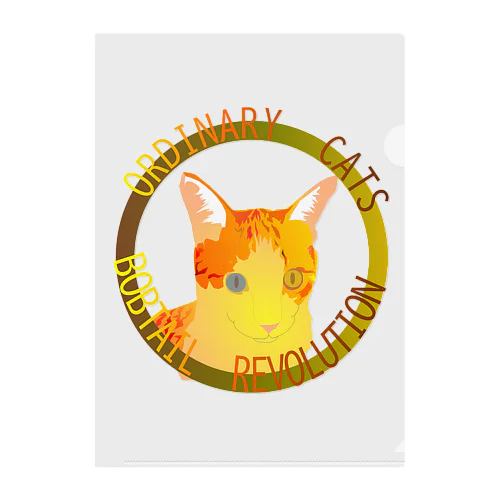 Ordinary Cats01h.t.(秋) Clear File Folder