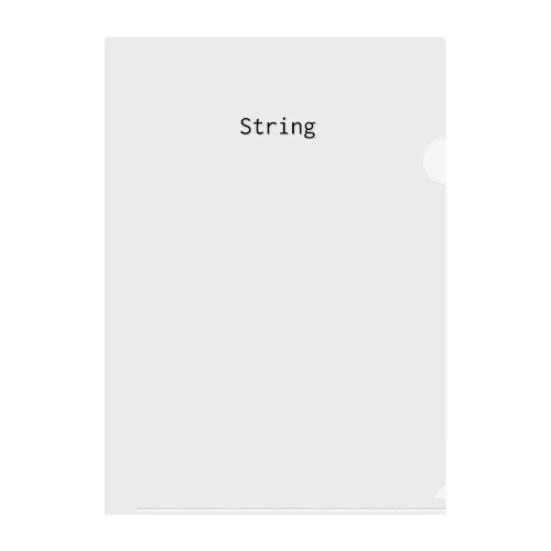 String クリアファイル