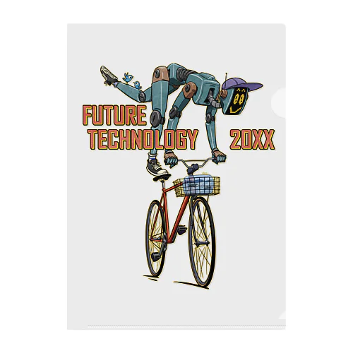 "FUTURE TECHNOLOGY 20XX" Clear File Folder