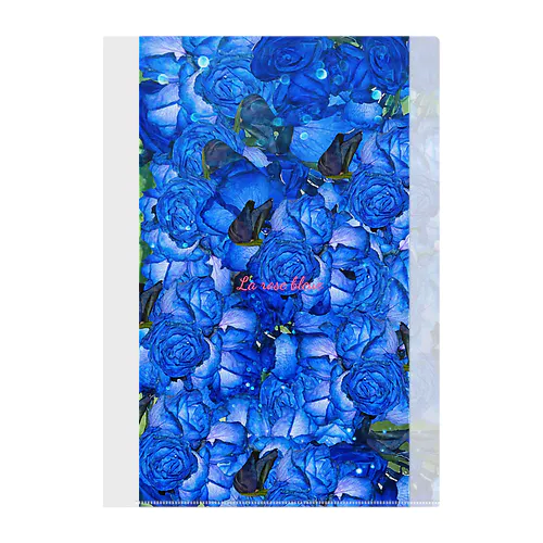 La rose bleue Clear File Folder