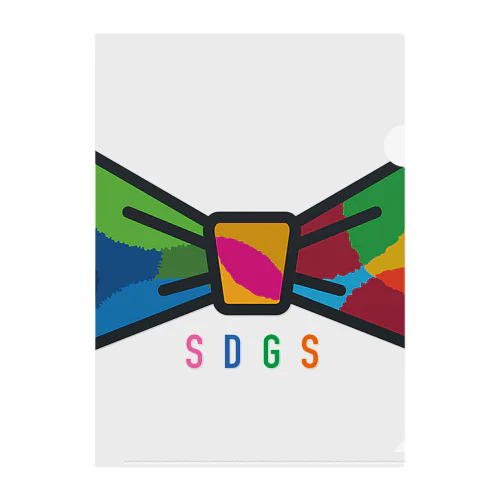 SDGs 蝶ネクタイB クリアファイル