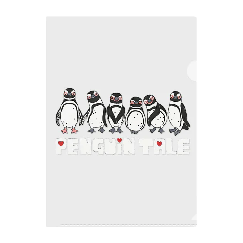 Penguin Tale Clear File Folder