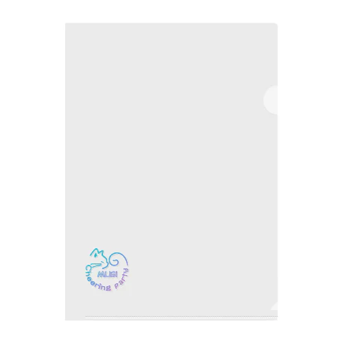 むぎちゃん応援デザインC Clear File Folder