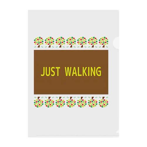JUST WALKING クリアファイル