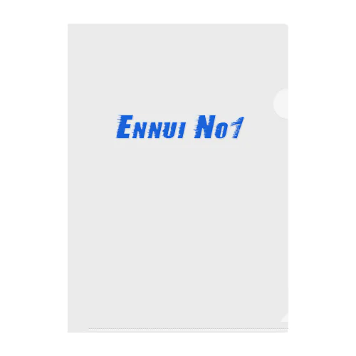 Ennui No1青 クリアファイル