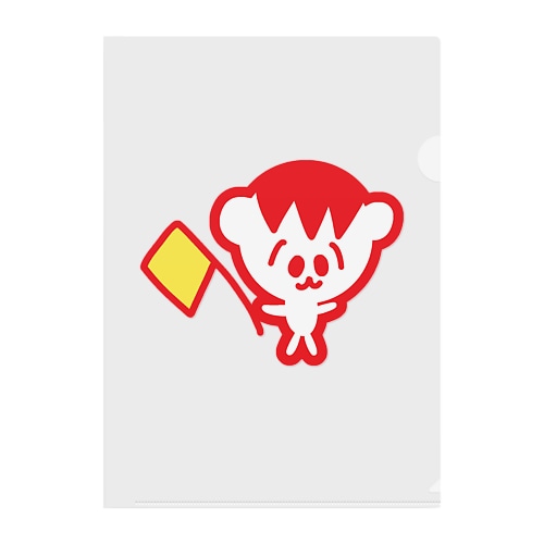 赤しあわせ運ぶよ　かわいいさん♪ Clear File Folder