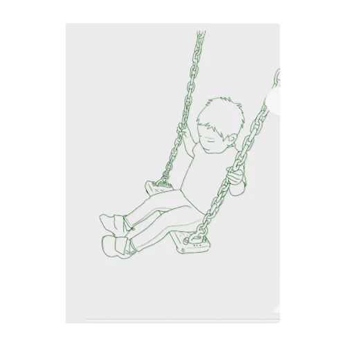 swing boy Clear File Folder
