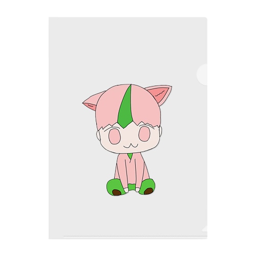 mochi ねこ Clear File Folder