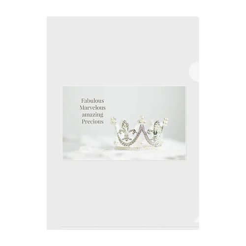 Fabulous Marvelous amazing Precious Clear File Folder