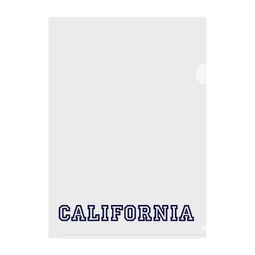 california 01 Clear File Folder