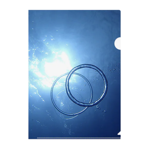 Bubble ring Clear File Folder