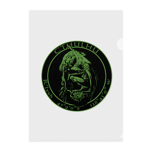 Cthulhu Statue Clear File Folder