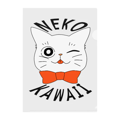 NEKO KAWAII(ねこかわいい) Clear File Folder