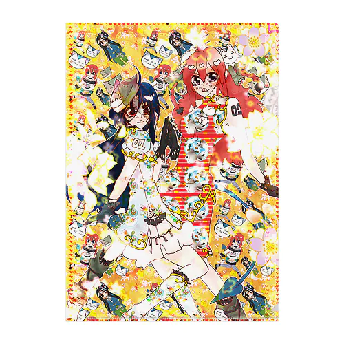 金・金・金魚ガール Clear File Folder