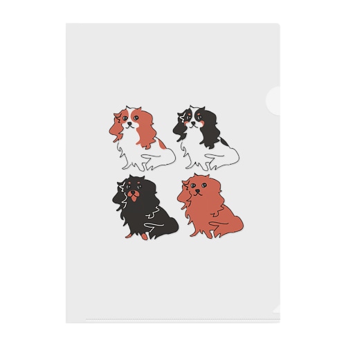 キャバリア4カラー Clear File Folder