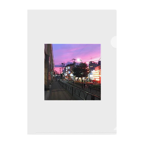 豪徳寺駅前 Clear File Folder