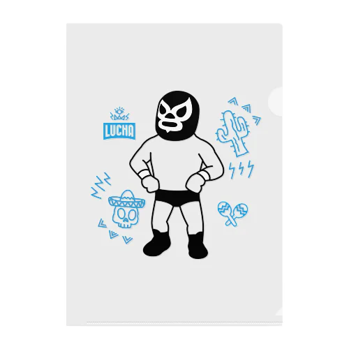 EL DIOS DE LA LUCHA LIBRE#3 Clear File Folder