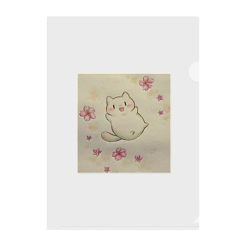 ゆるゆる猫ちゃん Clear File Folder