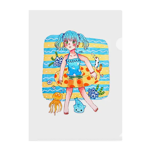 ぶくぶくリゾート Clear File Folder