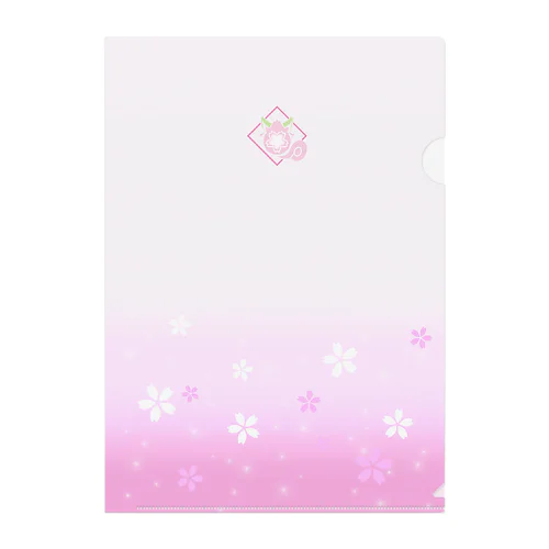 チェリスのふんわり桜(ピンク) Clear File Folder