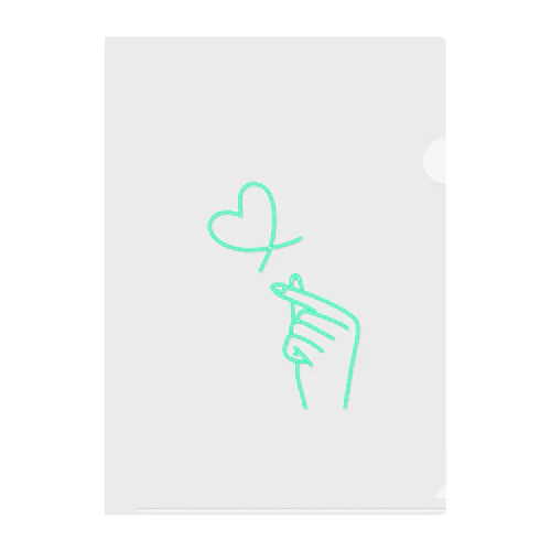 mint green lover Clear File Folder