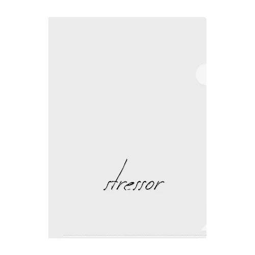 stressor Clear File Folder