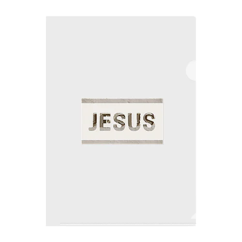 Jesus Clear File Folder