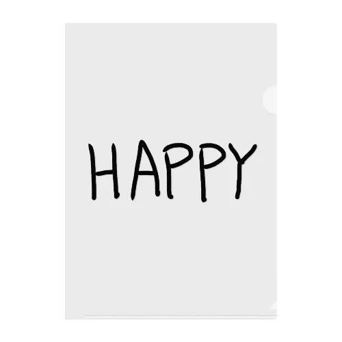 HAPPY Clear File Folder