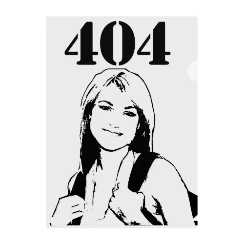 404 parked domain girl Clear File Folder