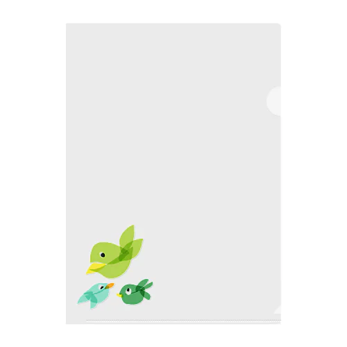 トリサン(鳥3) Clear File Folder