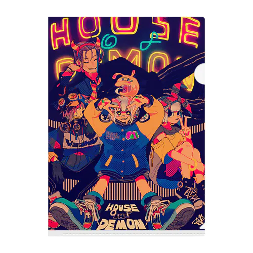 HOUSE OF THE DEMON Clear File Folder