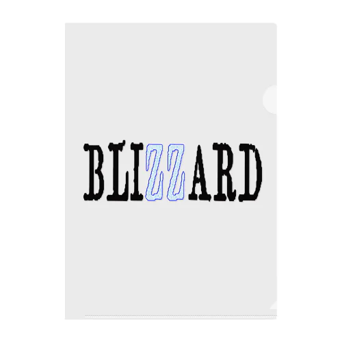 BLIZZARD(英字＋１シリーズ) Clear File Folder