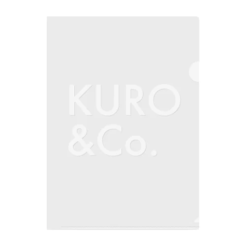 KUROCOスタッフアイテム Clear File Folder