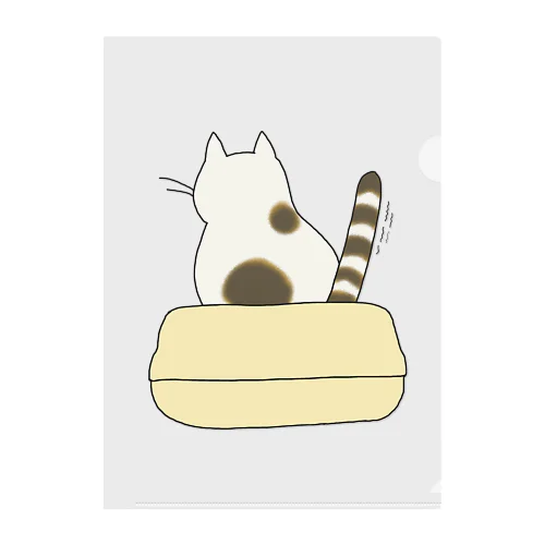 ねこinトイレ Clear File Folder