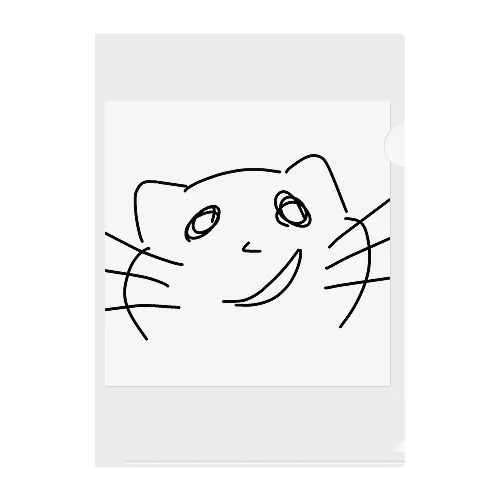 目まぐるしい猫 Clear File Folder