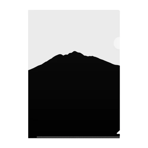 岩木山の影 クリアファイル