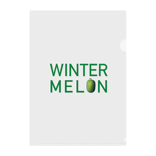 WINTER MELON 冬瓜1 Clear File Folder