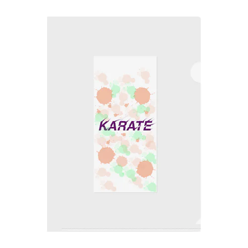 KARATEあわあわドット Clear File Folder