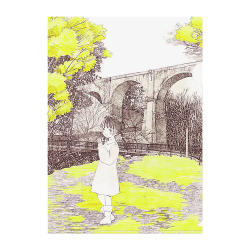 紅葉の碓氷第三橋梁 Clear File Folder
